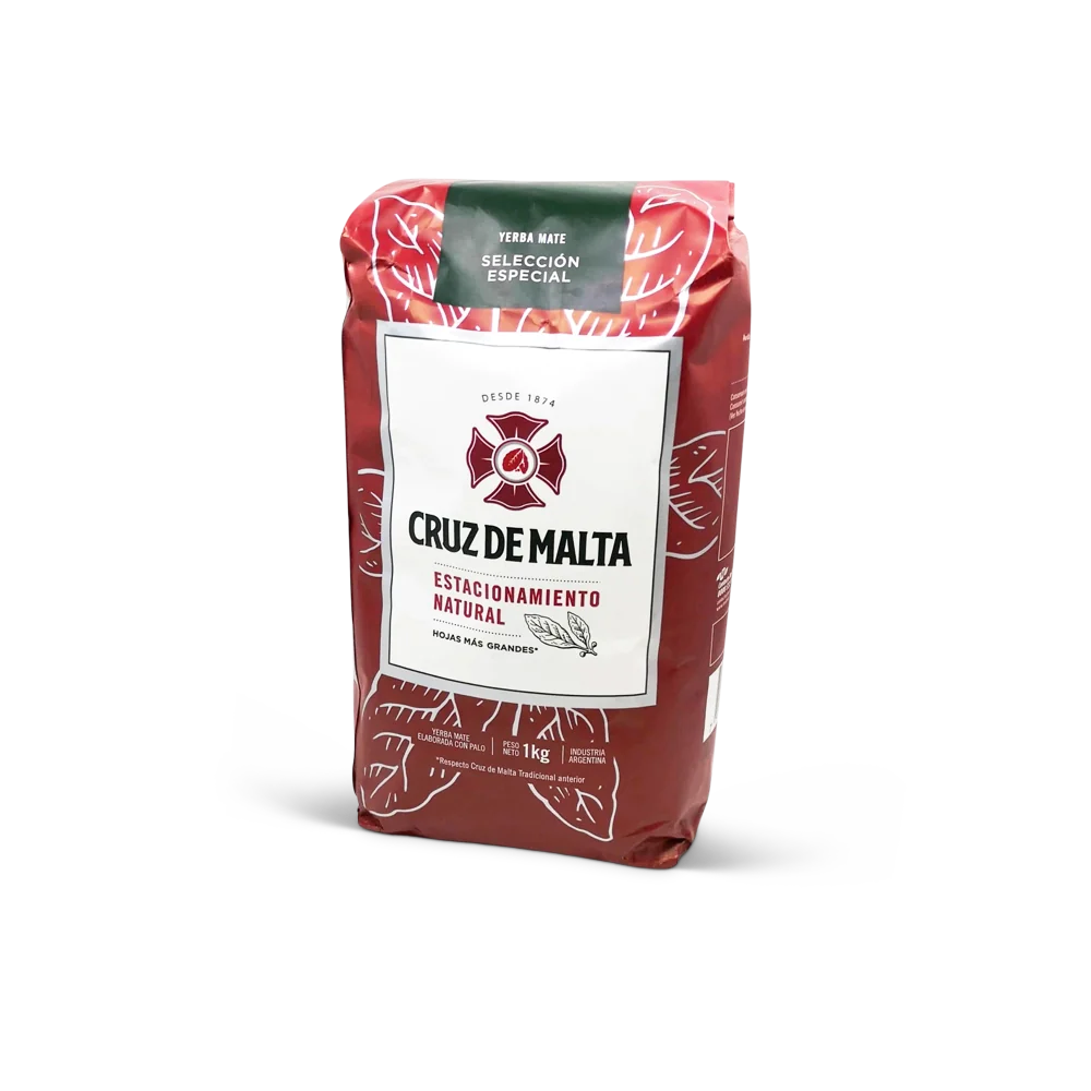 Cruz de Malta - Yerba Mate mit Stängel (1KG Originalverpackung)